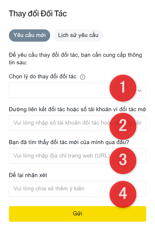 Biểu mẫu thay đổi IB